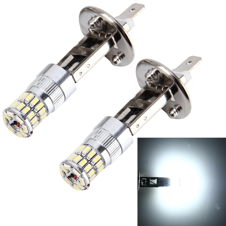 2 PCS H1 5W 450 LM 6000K Car Fog Lights with 38 SMD-3014 LEDs , DC 12V (White Light)