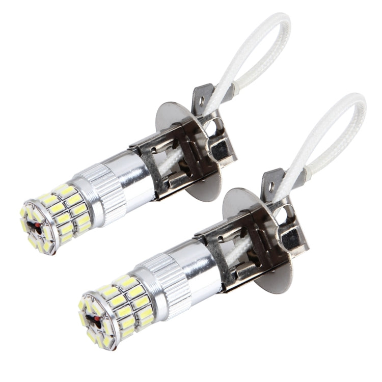 2 PCS H3 5W 450 LM 6000K Car Fog Lights with 38 SMD-3014 LEDs , DC 12V (White Light)
