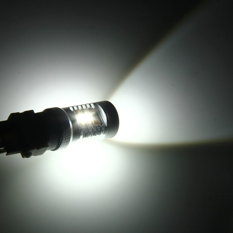 1157 7W 850 LM 6000K White + Yellow Light Day Running Light Turn Signal Light Brake Light with 21 SMD-2835-LED Lamps and 7 SMD-3030-LED Lamps. DC 12V