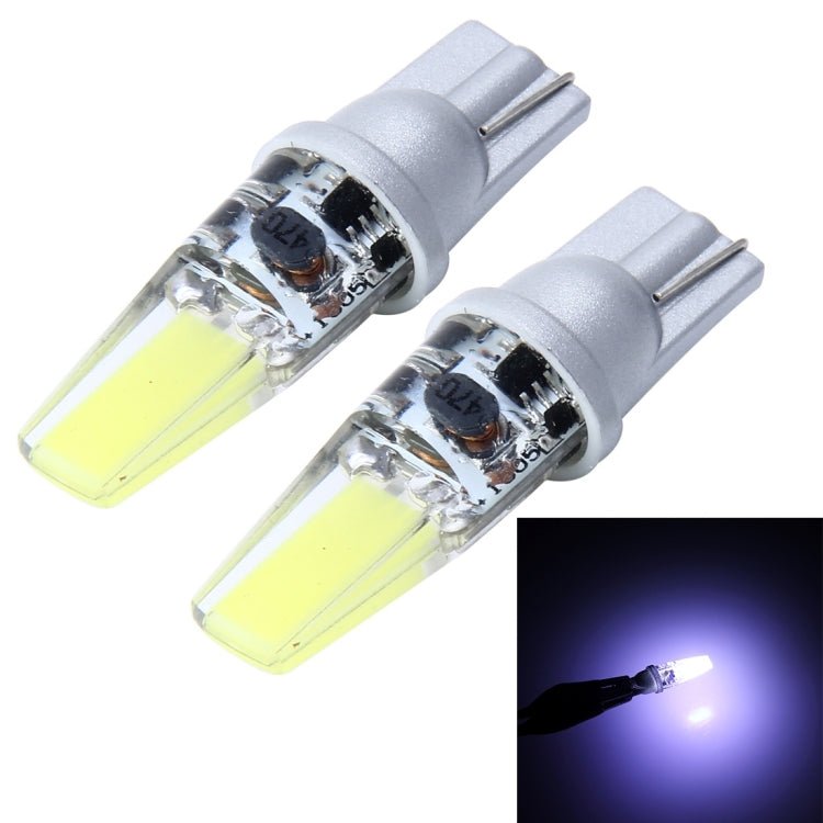 2 PCS T10 2W 200 LM 7000K Car Clearance Light with COB Lamp, DC 12V(Cool White)