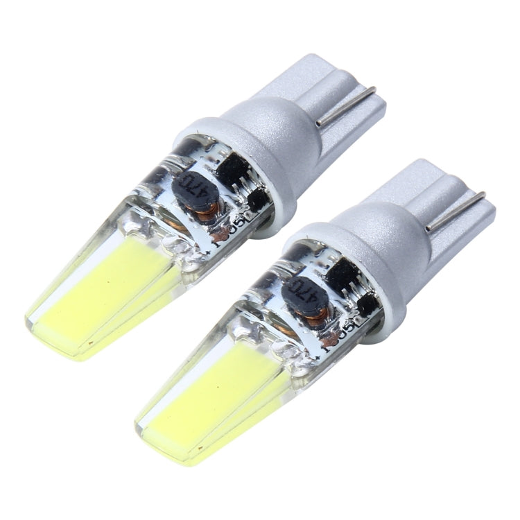 2 PCS T10 2W 200 LM 7000K Car Clearance Light with COB Lamp, DC 12V(Cool White)
