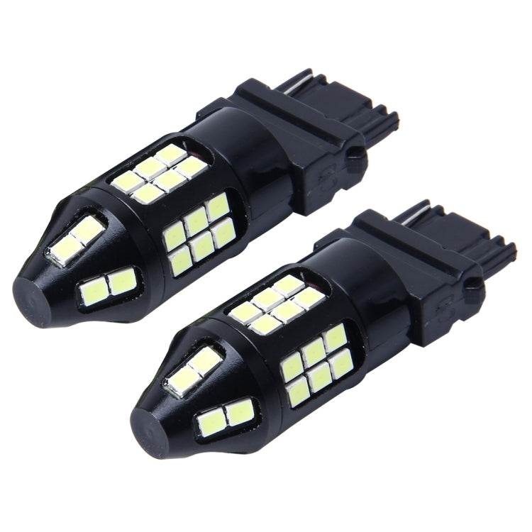 2 PCS 7440 10W 650LM 6000K Car Auto Brake Lights Turn Light Backup Light with 40 SMD-3030 LED Lamps, DC 12V(White Light)