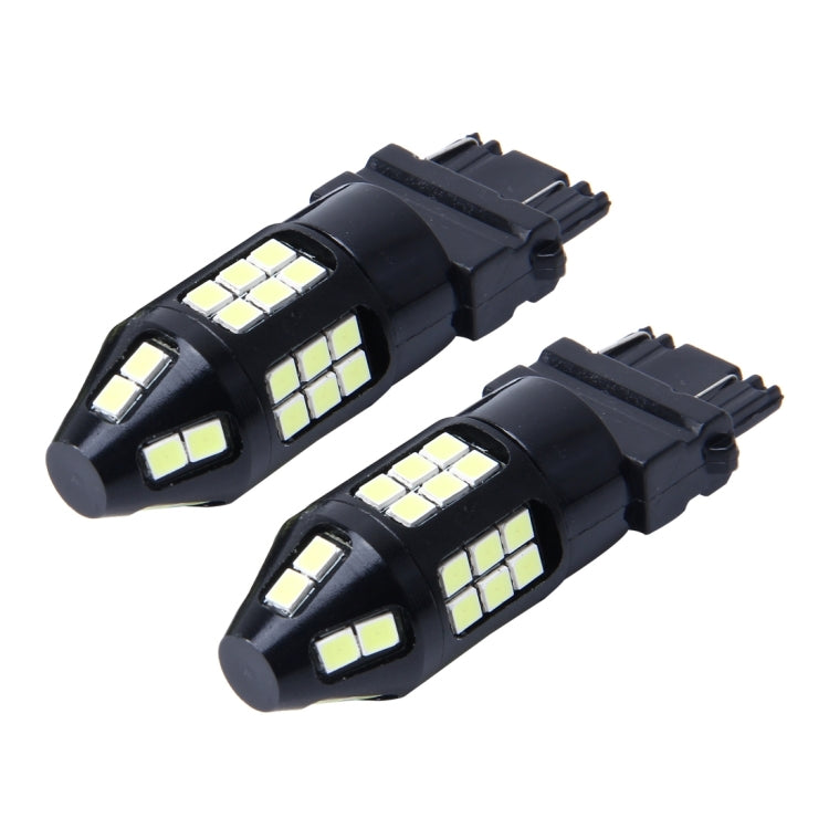 2 PCS 7443 10W 650LM 6000K Car Auto Brake Lights Turn Light Backup Light with 40 SMD-3030 LED Lamps, DC 12V(White Light)