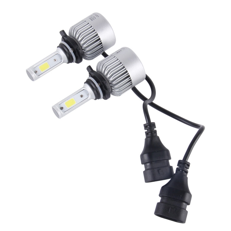 2 PCS 9012 36W 4000lm 6000K Car LED Headlight with 2 COB Lamps, DC 8-42V(White Light)