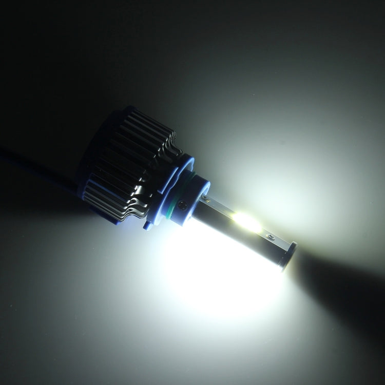 2 PCS H7 24W 2600lm 6000K Car LED Headlight with 2 COB Lamps, DC 9-30V(White Light)