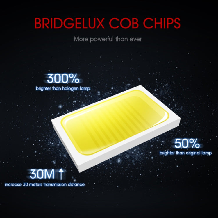 S2 2PCS H11 18W 1800LM 6500K 2 COB LED Waterproof IP67 Car Headlight Lamps, DC 9-32V(White Light)