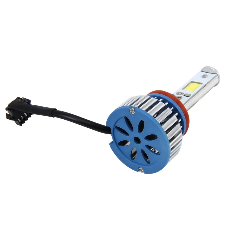 2 PCS H8/H11 24W 2600lm 6000K Car LED Headlight with 2 COB Lamps, DC 9-30V(White Light)