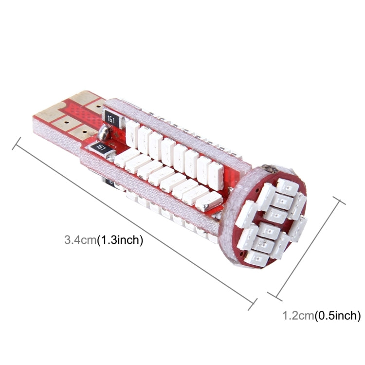 2 PCS T10 3W Error-Free Car Clearance Light with 76 SMD-3014 LED Lamp, DC 12V