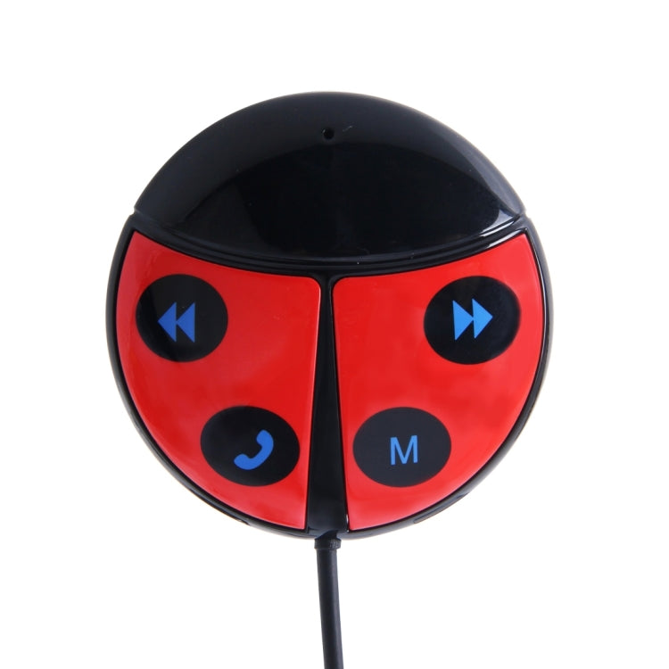 Car Auto Beetle Shape Wireless Bluetooth Module FM Transmitter for Music Playing and Hand-free Call