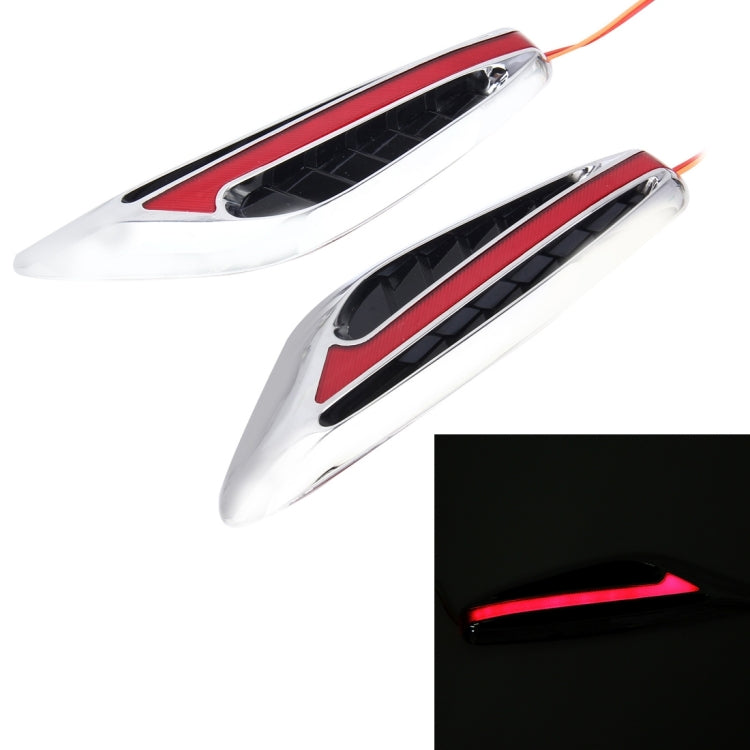 2 PCS 3W Universal Car Auto Blade Shape Fender Side Turn Signal Light with 23 LED Lamps, DC 12V