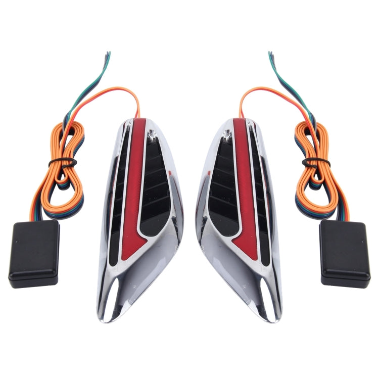 2 PCS 3W Universal Car Auto Blade Shape Fender Side Turn Signal Light with 23 LED Lamps, DC 12V