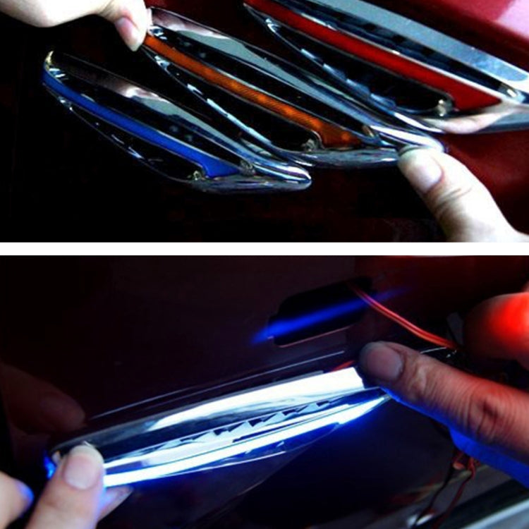 2 PCS 3W Universal Car Auto Blade Shape Fender Side Turn Signal Light with 23 LED Lamps, DC 12V