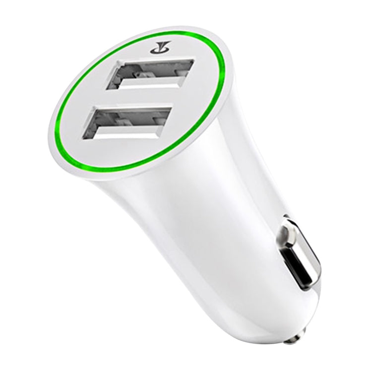 Teclast 2.4A Dual USB Port Quick Charging Smart Identification Current Mini ABS Car Charger for Smartphones, Tablets, Camera and PSV