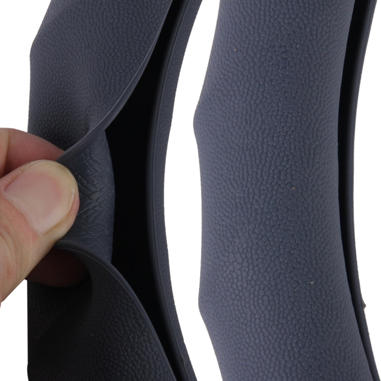 Distorted Lines Texture Universal Rubber Car Steering Wheel Cover Sets Four Seasons General