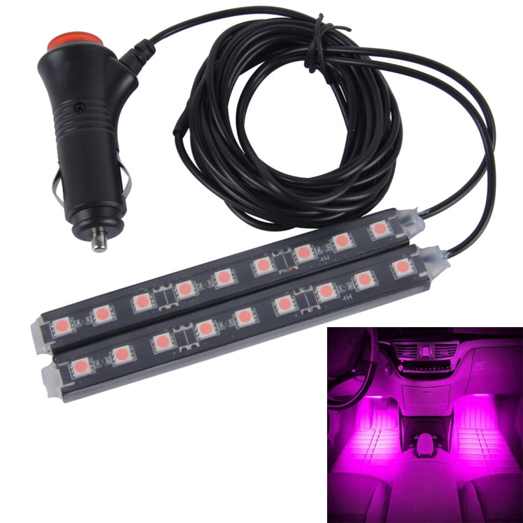 2 in 1 4.5W 18 SMD-5050-LEDs RGB Car Interior Floor Decoration Atmosphere Neon Light Lamp, DC 12V