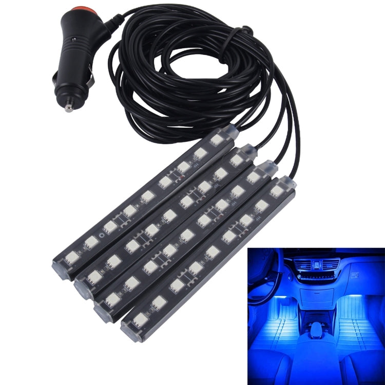 4 in 1 4.5W 36 SMD-5050-LEDs RGB Car Interior Floor Decoration Atmosphere Neon Light Lamp, DC 12V