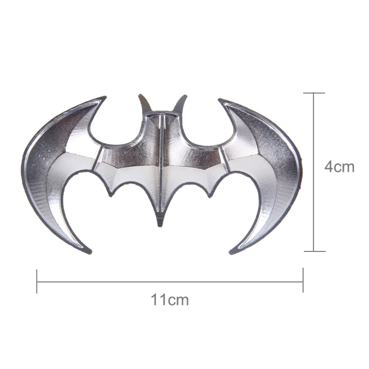 Bat with Crystal Eyes Shape Shining Metal Car Free Sticker