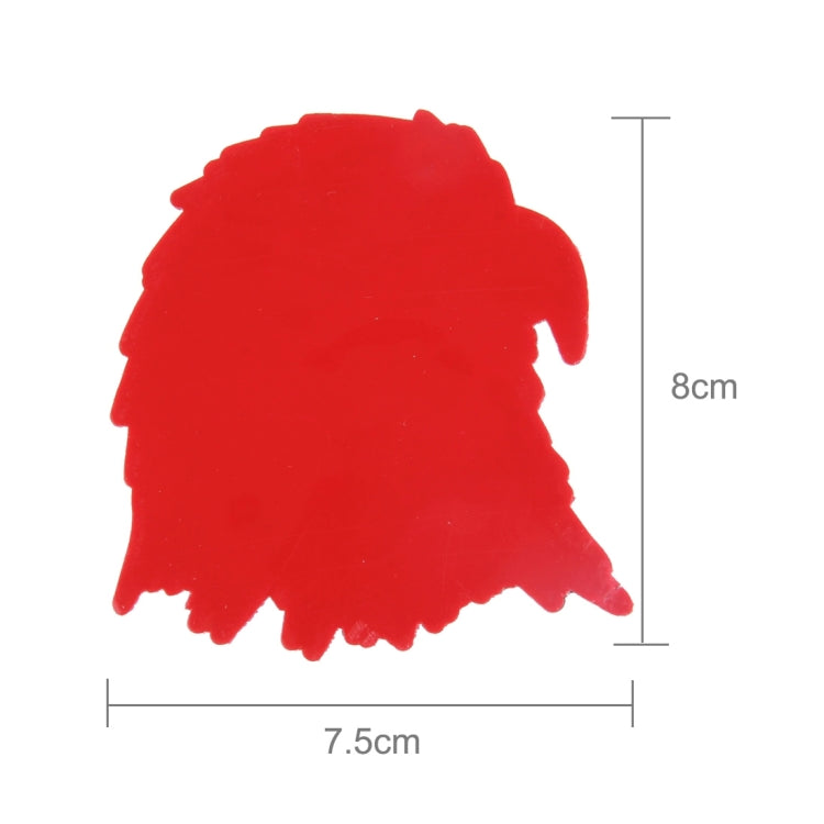 Owl Head Shape Shining Metal Car Free Sticker