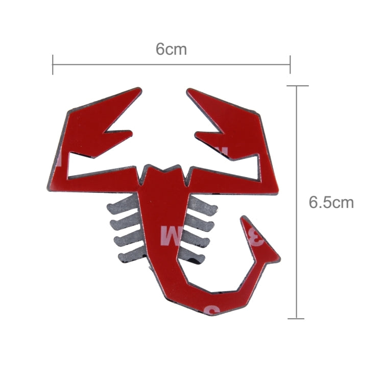 Scorpion Shape Shining Metal Car Free Sticker