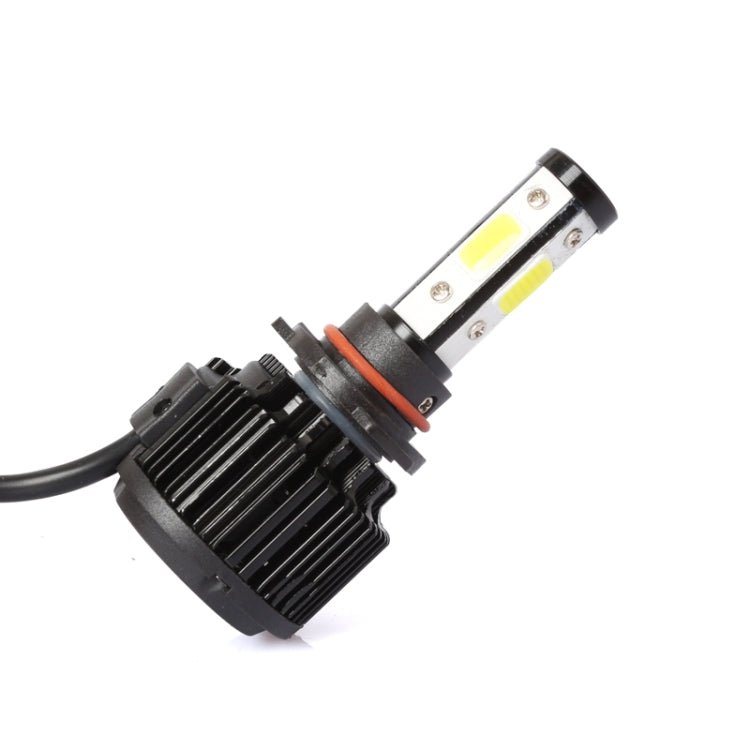 2 PCS X6 9005 36W 3600LM 6500K 4 COB LED Car Headlight Lamps