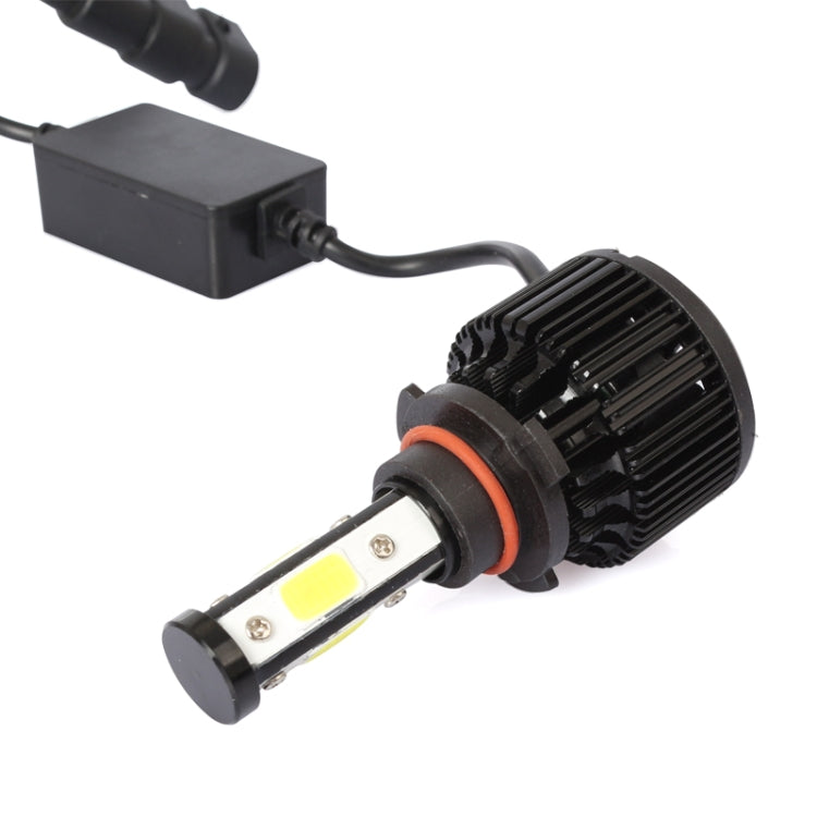 2 PCS X6 9005 36W 3600LM 6500K 4 COB LED Car Headlight Lamps