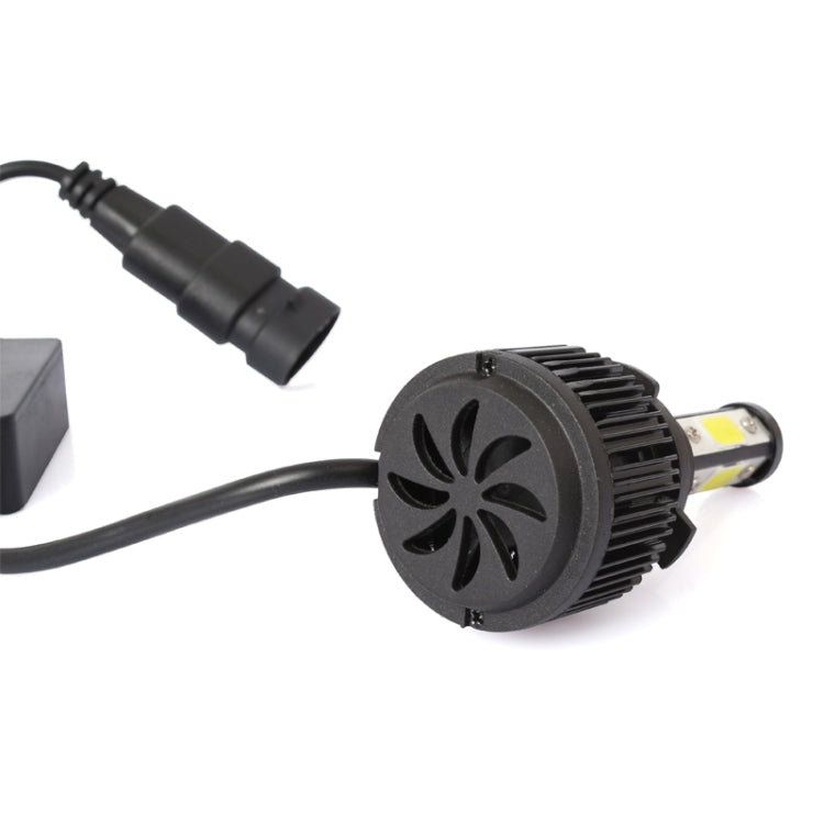 2 PCS X6 9005 36W 3600LM 6500K 4 COB LED Car Headlight Lamps