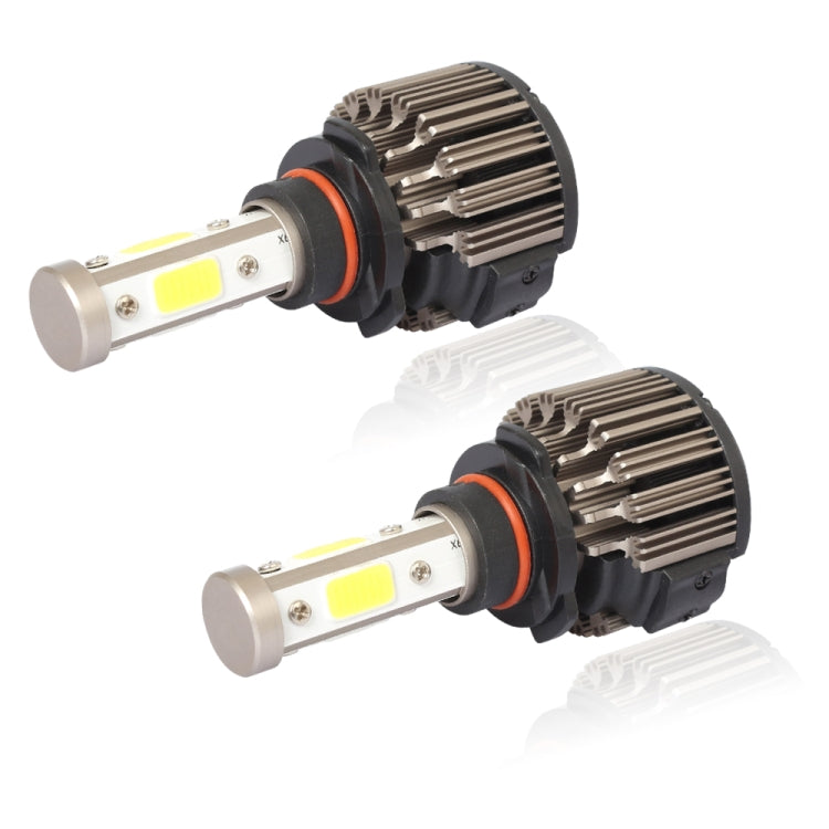 2 PCS X6 9005 36W 3600LM 6500K 4 COB LED Car Headlight Lamps