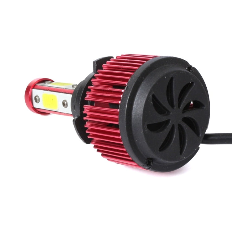 2 PCS X6 9005 36W 3600LM 6500K 4 COB LED Car Headlight Lamps