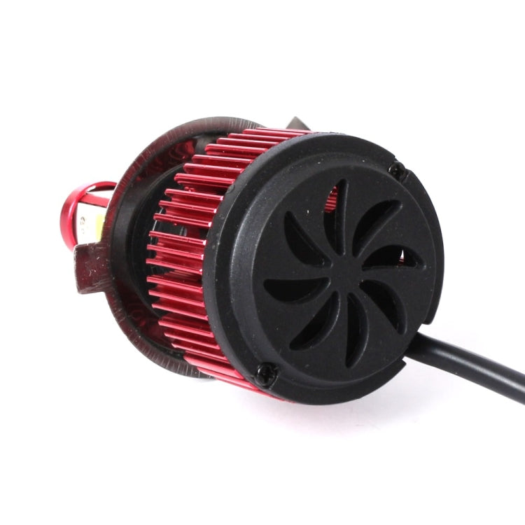 2 PCS X6 H4 36W 3600LM 6500K 4 COB LED Car Headlight Lamps