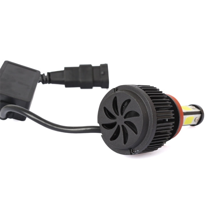 2 PCS X6 H8/H11 36W 3600LM 6500K 4 COB LED Car Headlight Lamps