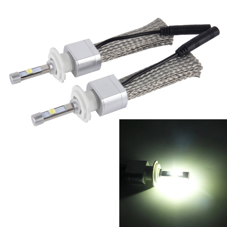 2 PCS H7 45W 5500lm 6000K Car LED Headlight with 2 CREE Lamps And Scattered Hotline, DC 8-32V(White Light)