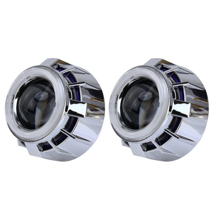 2 PCS H1 3.0 inch 12V Bi-Xenon Projector Lens Headlight Kit with Exquisite Angle Eyes Decoration