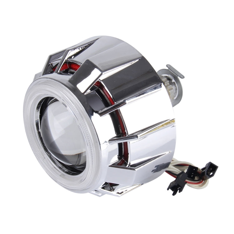 2 PCS H1 3.0 inch 12V Bi-Xenon Projector Lens Headlight Kit with Exquisite Angle Eyes Decoration