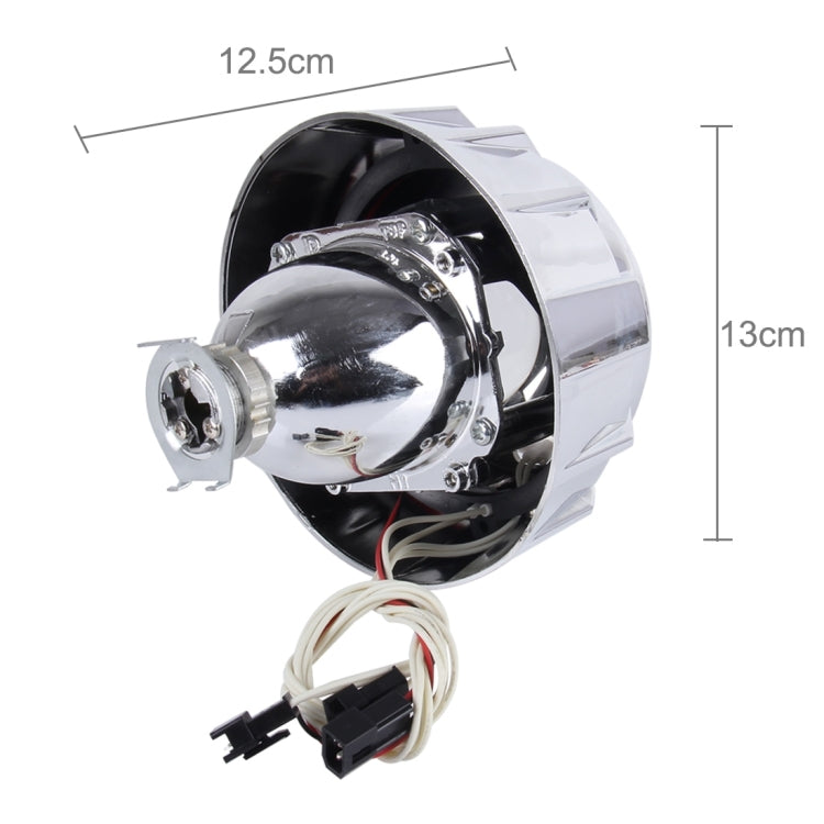 2 PCS H1 3.0 inch 12V Bi-Xenon Projector Lens Headlight Kit with Exquisite Angle Eyes Decoration