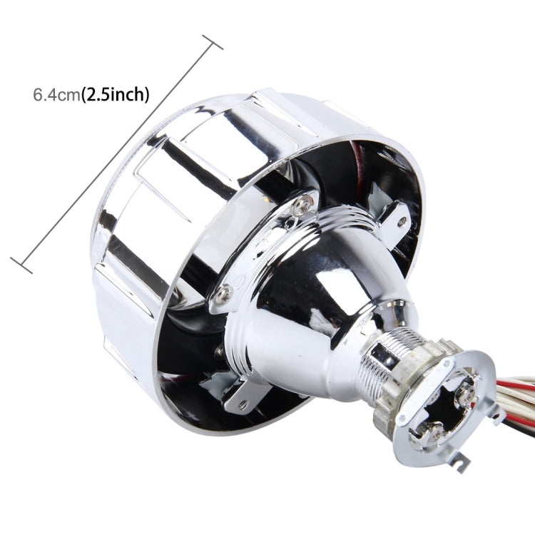 2 PCS H1 2.5 inch 12V Bi-Xenon Projector Lens Headlight Kit with Exquisite Angle Eyes Decoration