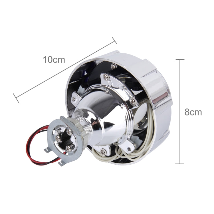 2 PCS H1 2.5 inch 12V Bi-Xenon Projector Lens Headlight Kit with Exquisite Angle Eyes Decoration
