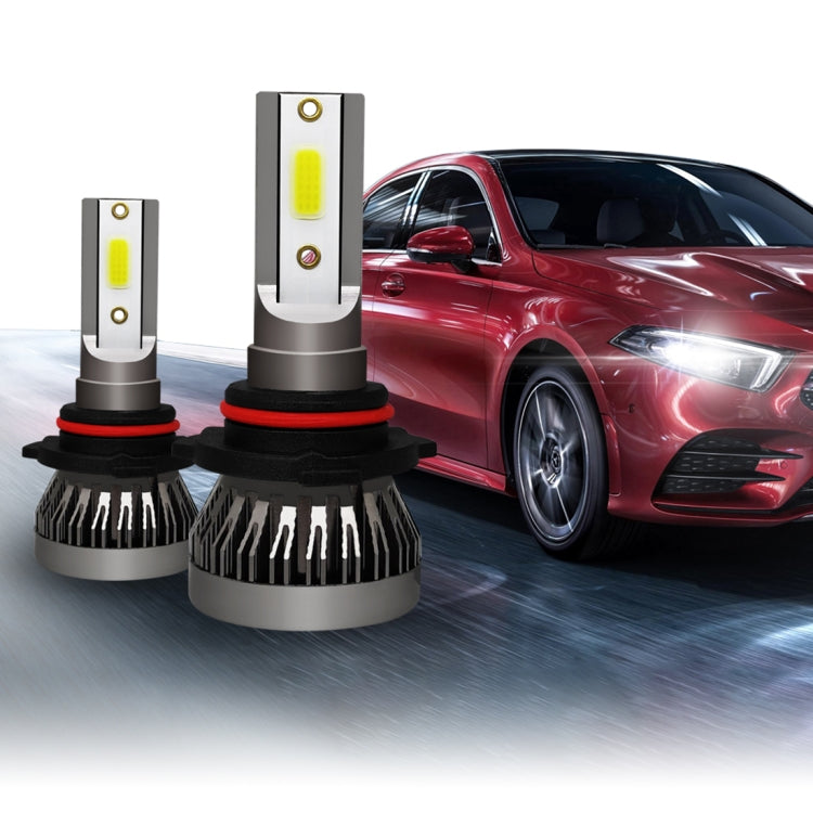 2 PCS 9005 / HB3 / H10 18W 3000LM 6000K IP68 Mini LED Headlight Bulbs High Beam Conversion Kit DC 9-36V(Cool White)