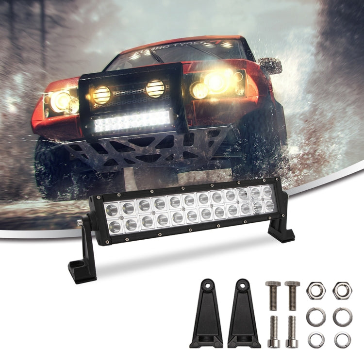 13 inch 2 Rows 28W 6000K IP67 Car Boat Marine Work Lights Spotlight LED Bulbs, DC 10-30V