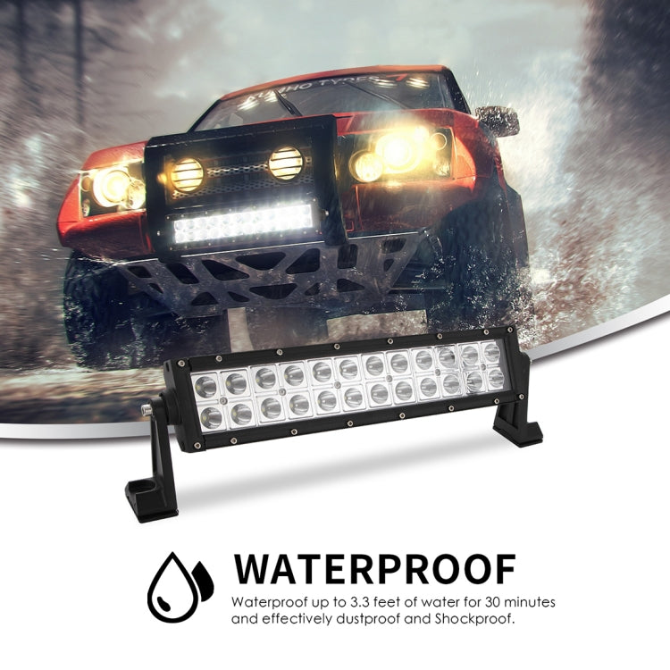 13 inch 2 Rows 28W 6000K IP67 Car Boat Marine Work Lights Spotlight LED Bulbs, DC 10-30V