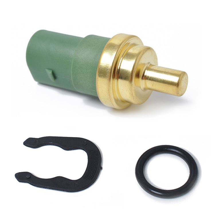 Car Coolant Thermostat Set Thermostat Housing Cover + Coolant Water Temperature Sensor 06A121114 059919501A for Audi / Volkswagen