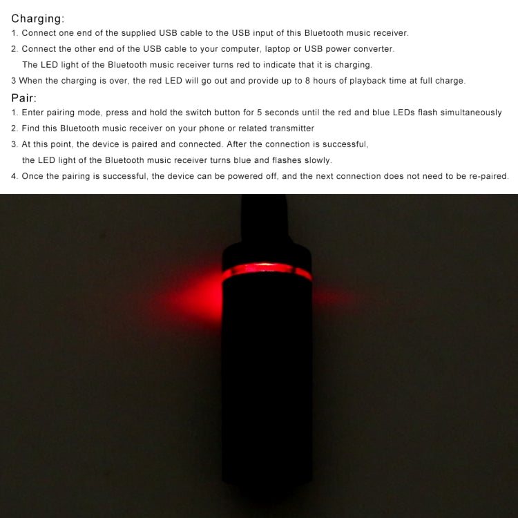 E10 Car Portable Stereo Bluetooth Adapter Mini Bluetooth 4.0 Receiver