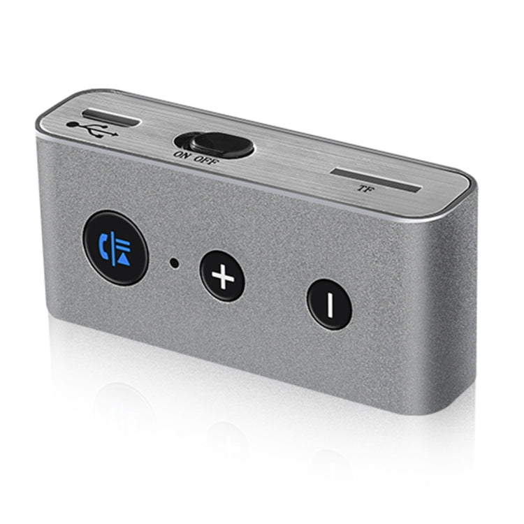 BT710 Portable Mini Car Bluetooth 4.2 + EDR USB Charging Audio Receiver, Support TF Card, Effective Distance: 10m