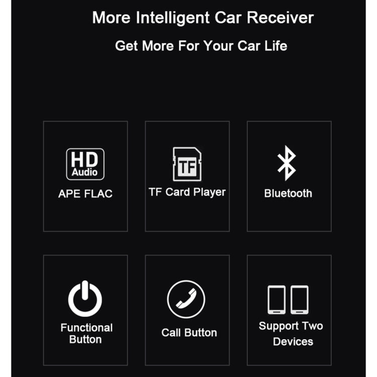 BT710 Portable Mini Car Bluetooth 4.2 + EDR USB Charging Audio Receiver, Support TF Card, Effective Distance: 10m