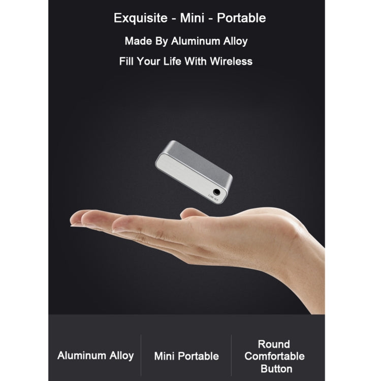 BT710 Portable Mini Car Bluetooth 4.2 + EDR USB Charging Audio Receiver, Support TF Card, Effective Distance: 10m
