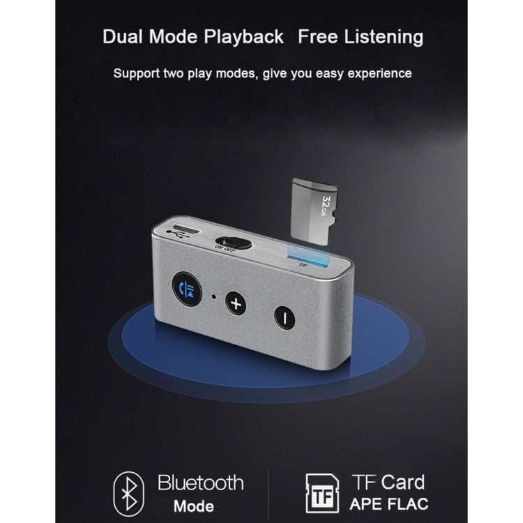 BT710 Portable Mini Car Bluetooth 4.2 + EDR USB Charging Audio Receiver, Support TF Card, Effective Distance: 10m