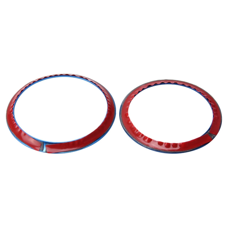 2 PCS/Set Zinc Alloy Steering Wheel Decoration Ring Sticker Logo Car Styling Modification Car Front Logo Ring Decoration Rear Cover Trim Hood Emblem Rings for BMW 3 Series