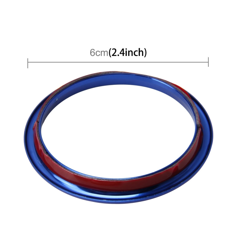 4 PCS Car Outlet Decorative Rings Aluminum Alloy Air Outlet Chrome Trim Ring Car Dashboard  Air Vents Cover Sticker Decoration for Audi A3