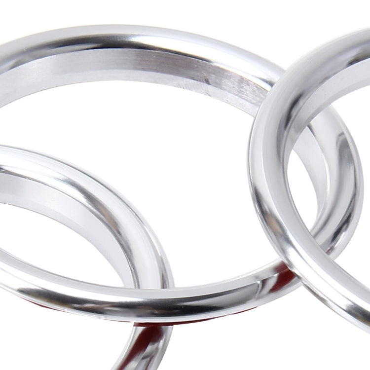 4 PCS Car Outlet Decorative Rings Aluminum Alloy Air Outlet Chrome Trim Ring Car Dashboard  Air Vents Cover Sticker Decoration for Audi A3