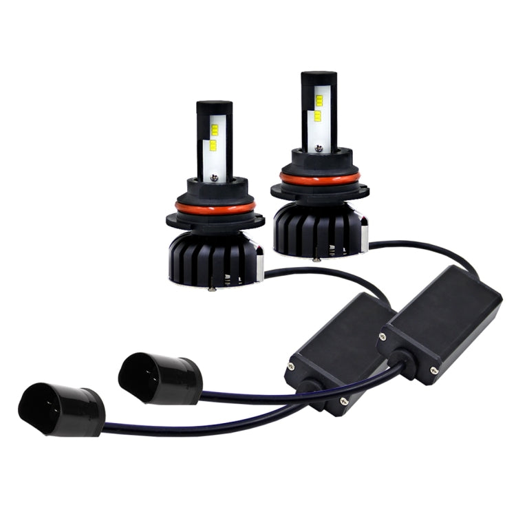 2 PCS 9007 HB5 25W 3000LM 6000K IP65 Waterproof Car Headlight with 12 CSP Lamps White Light, DC 9-36V