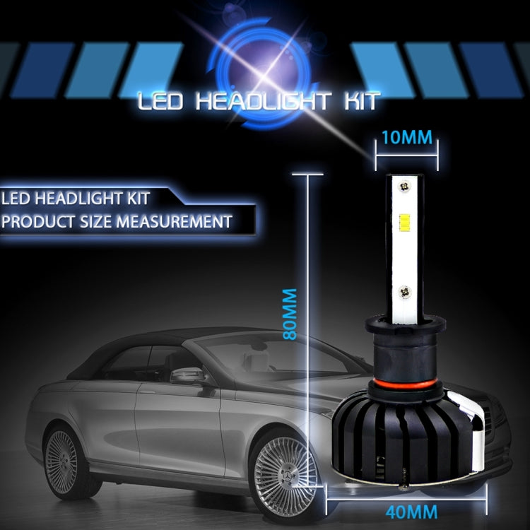 2 PCS H3 25W 3000 LM 6000K IP65 Waterproof Car Headlight with 6 CSP Lamps White Light, DC 9-36V